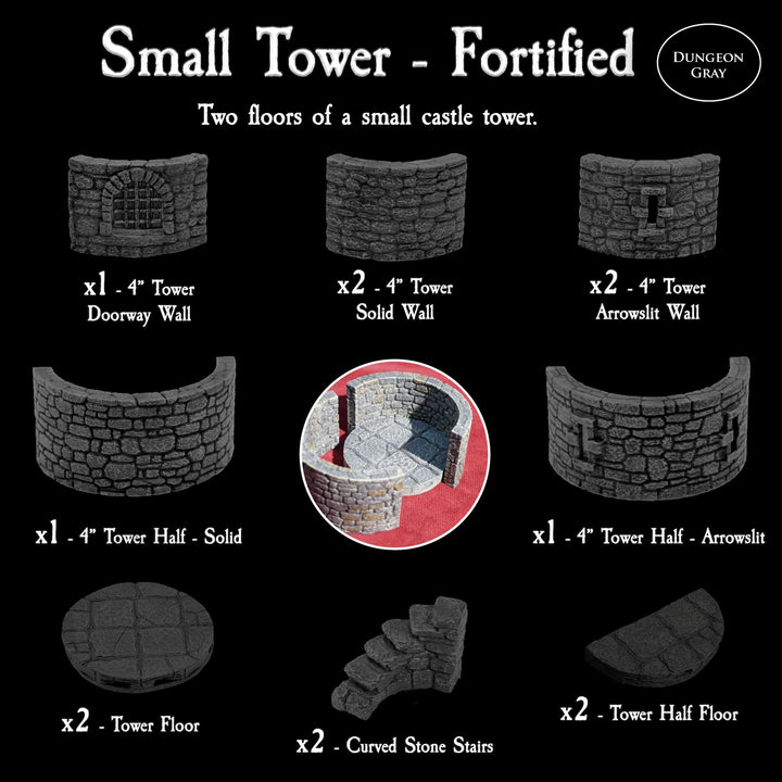 Small Tower Fortified (Unpainted)
