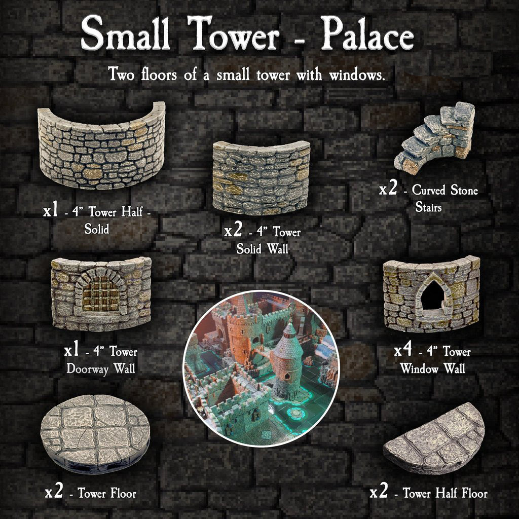 Small Tower Palace (Painted)