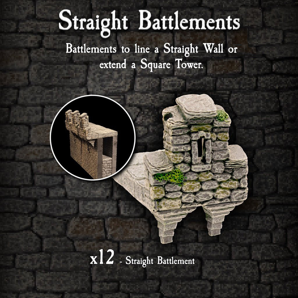 Straight Battlements (Painted)