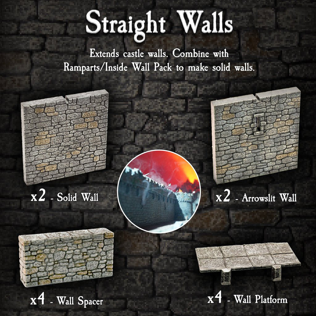 Straight Walls Pack (Painted)