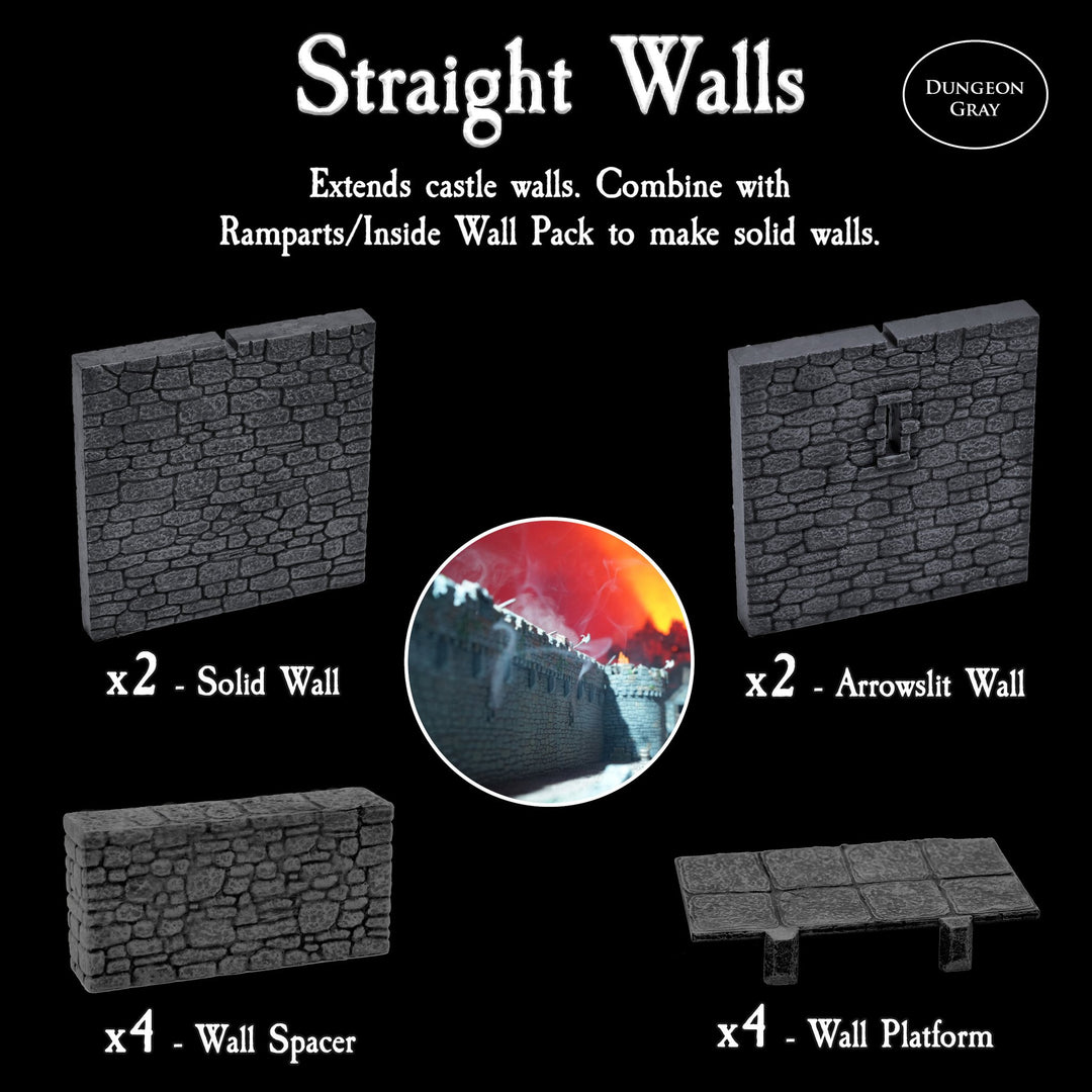 Straight Walls Pack (Unpainted)