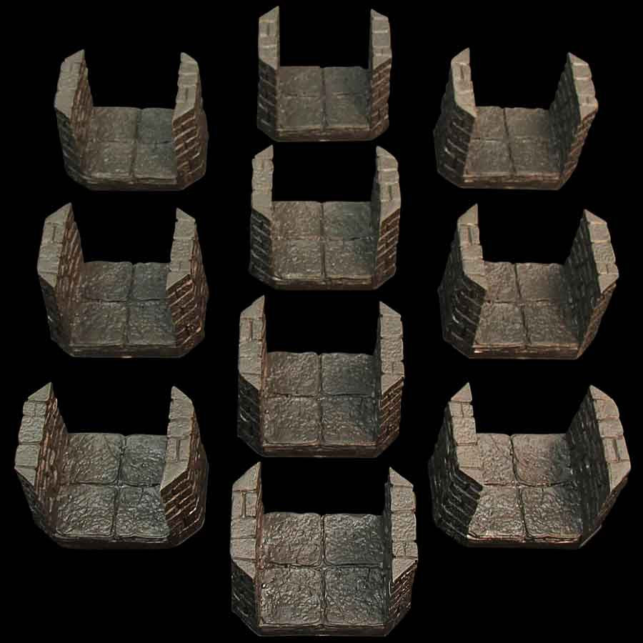 Dungeon Passage Pack #2/Beveled Edges (Unpainted)