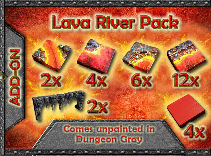 Lava River Pack (Unpainted) (Yellow Dwarvenite)