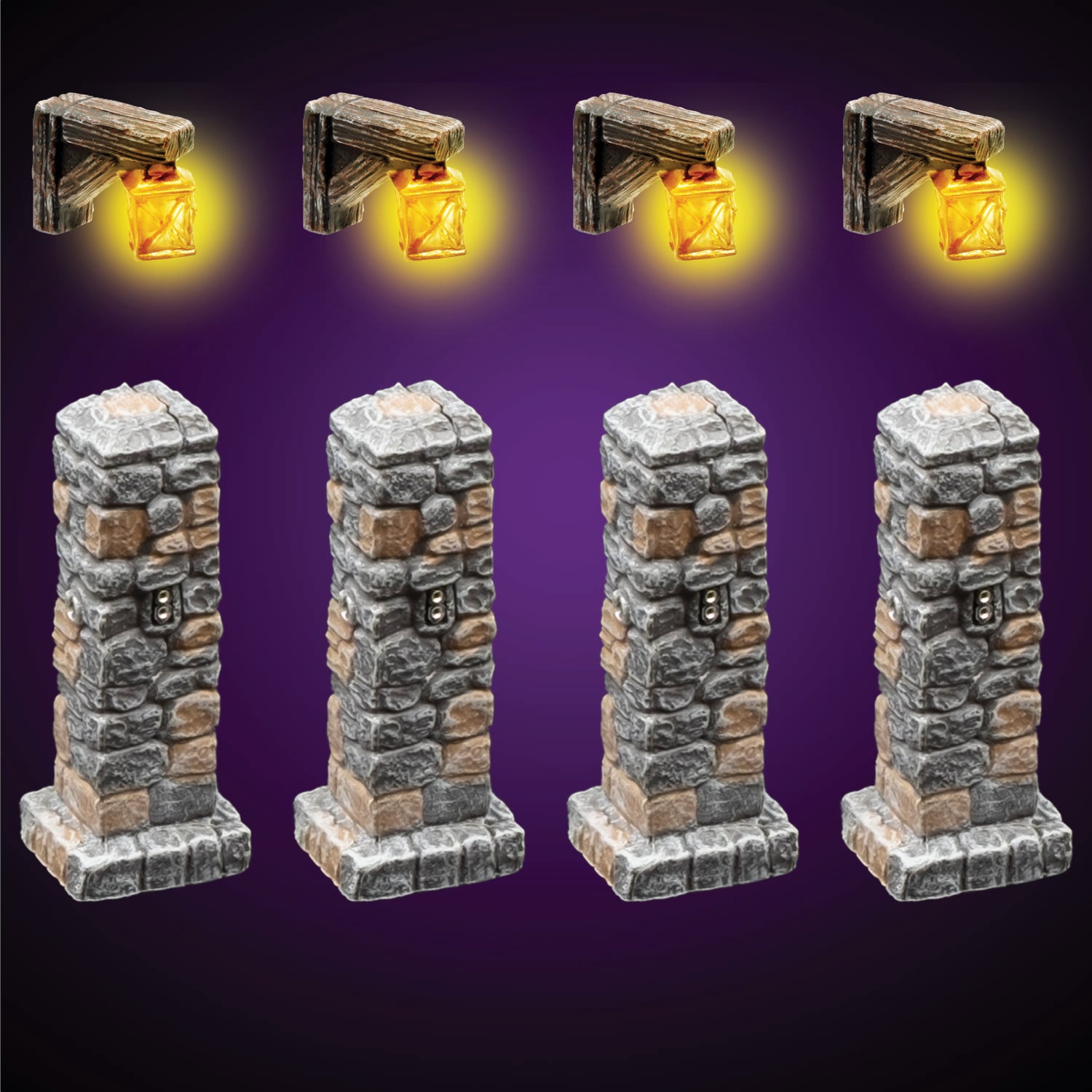 LED Lantern Posts (Painted) – Dwarven Forge