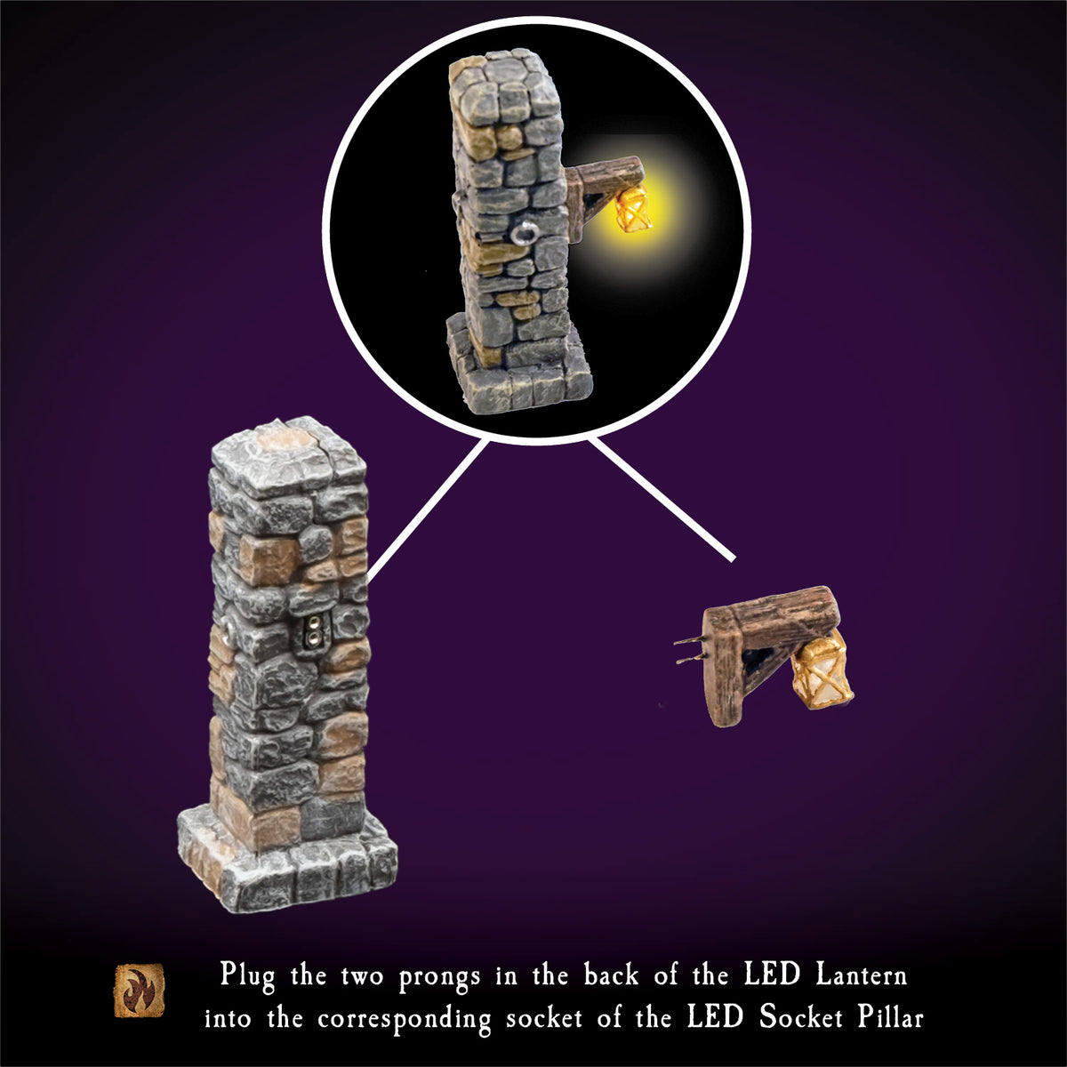 LED Lantern Posts (Painted) – Dwarven Forge