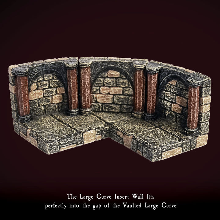 Vaulted Large Curved Walls (Painted)