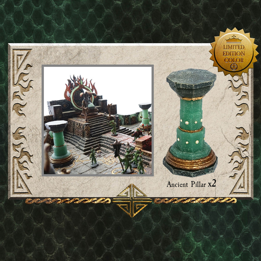 Ancient Pillars -- Jade Limited Edition, Set of 2 (Painted)