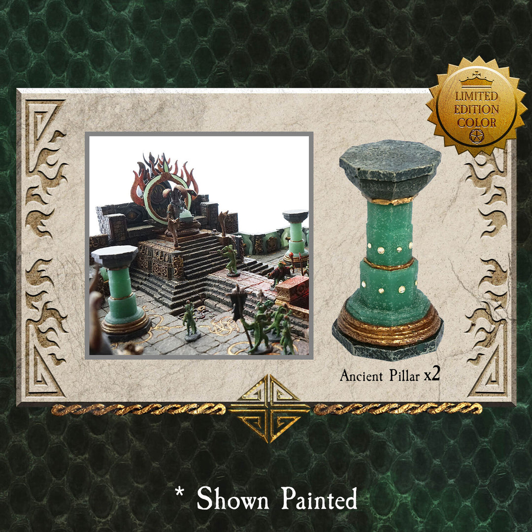 Ancient Pillars -- Jade Limited Edition, Set of 2 / Unpainted