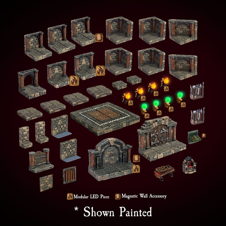 Deluxe Starter Set - Zaltar's Gameroom (Encounter 1) (Unpainted), with Tote