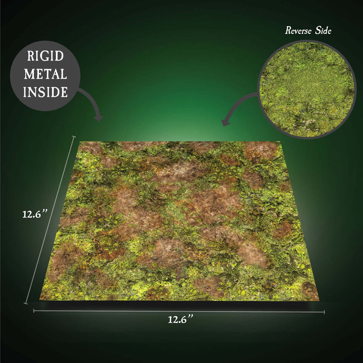 Terrain Tray Single Oversized 12 5/8"x 12 5/8": Forest Clearing/Mossy Forest