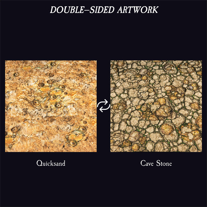 Terrain Tray Single 12" x 12": Quicksand/Cave Stone