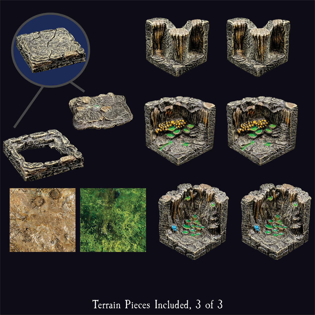 Dwarven Forge Core Cavern - Hand Painted Modular Core D&D Terrain ...