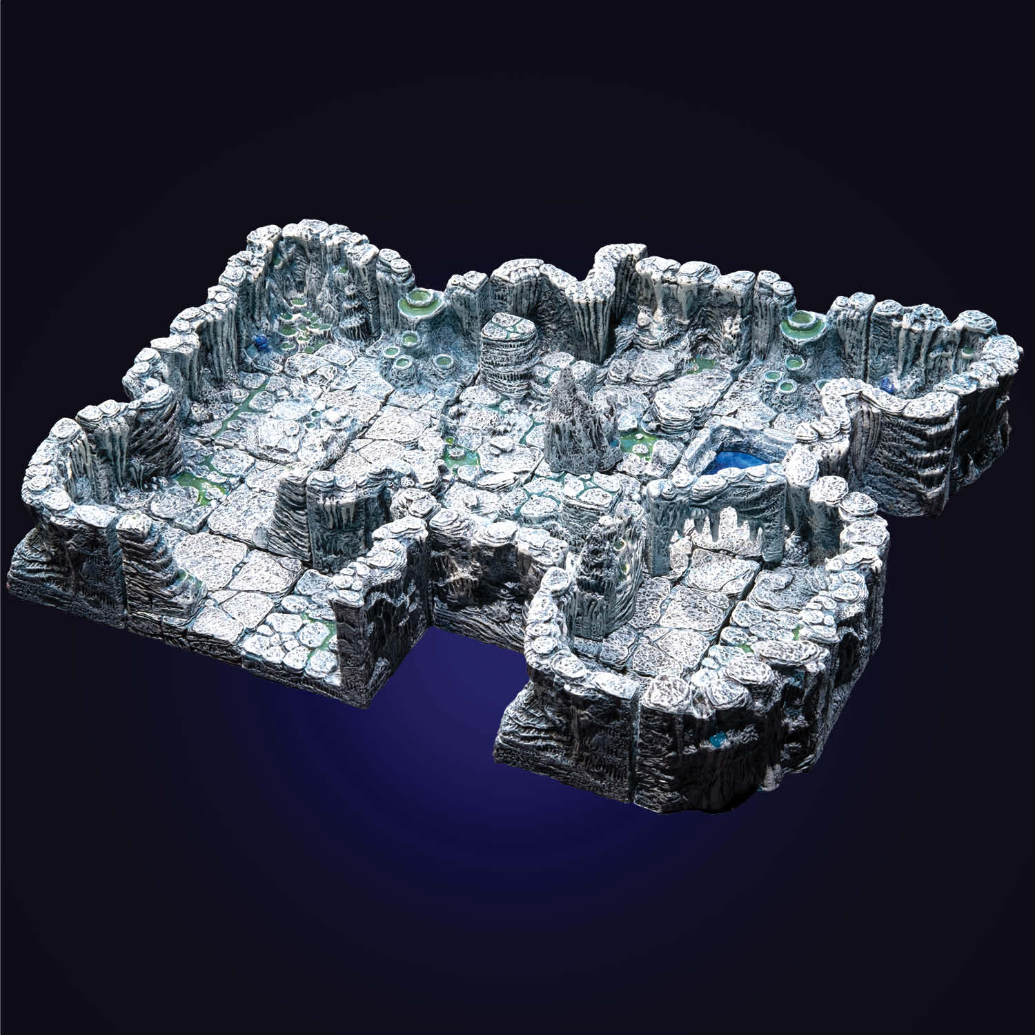 Dwarven Forge Core Ice Cavern Set - Hand Painted Caverns D&D Terrain ...