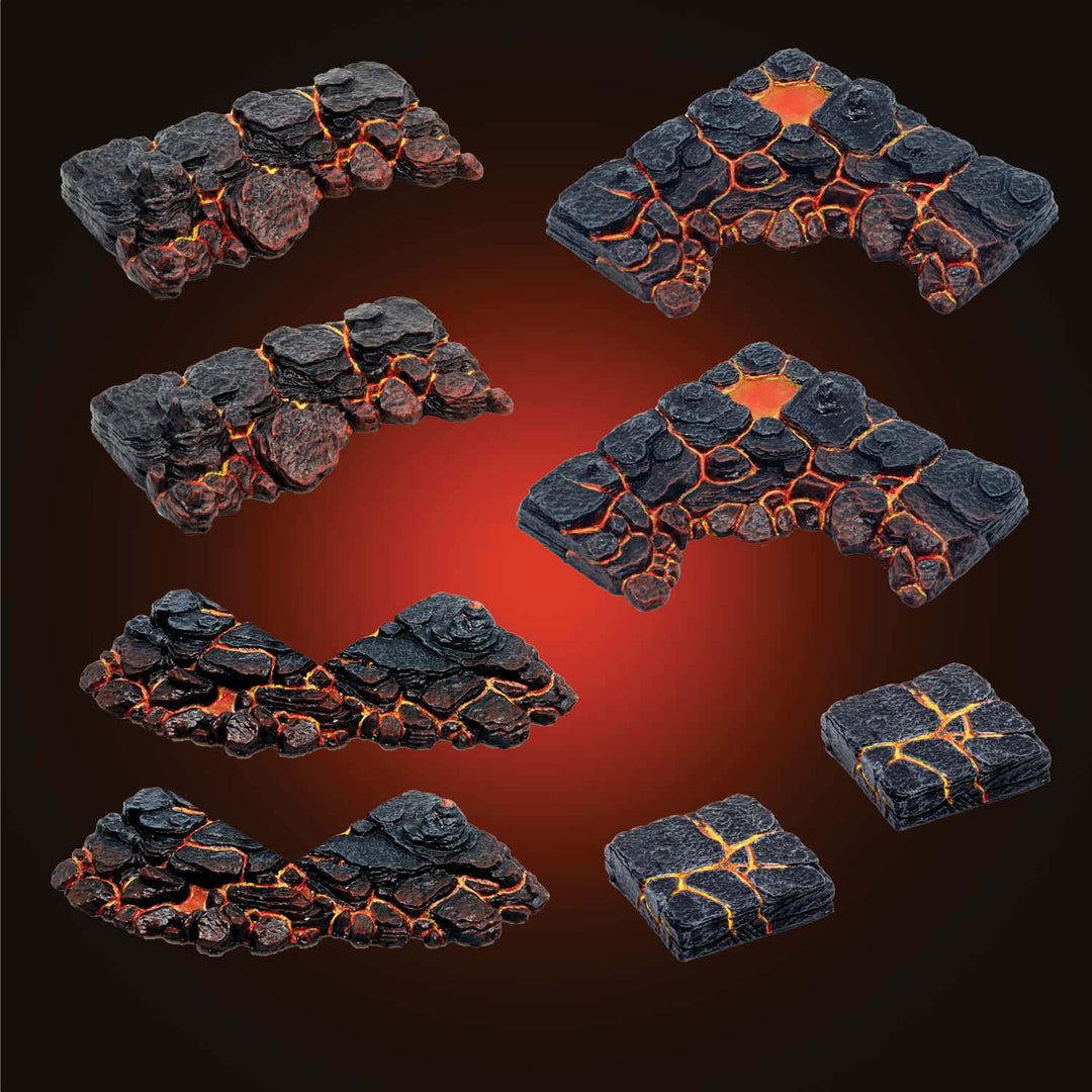 Large Stone Banks/Lava (Painted)