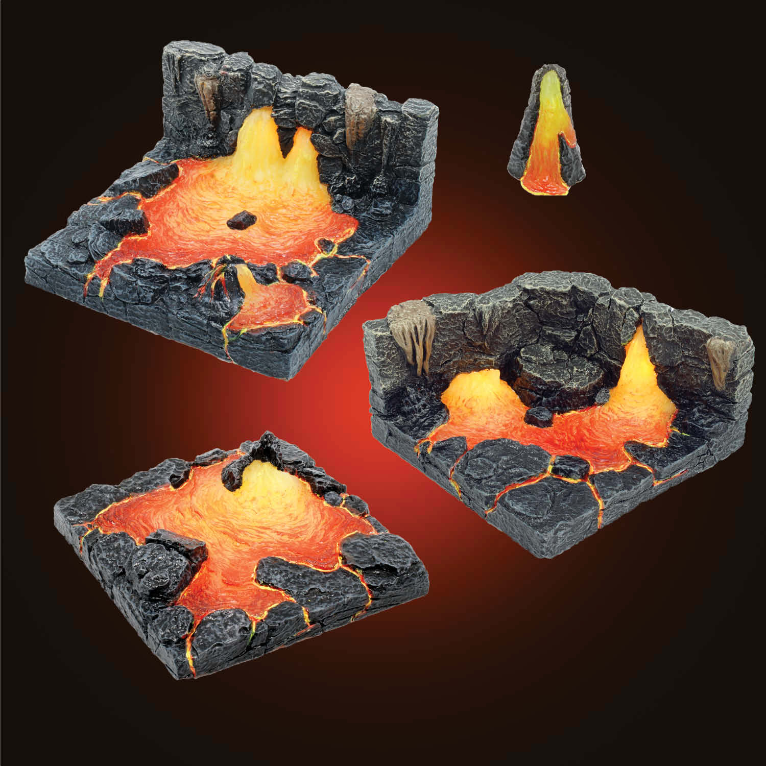 Lava Core Pieces (Painted) β Dwarven Forge