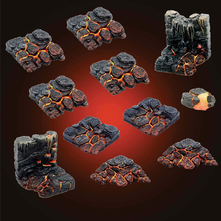 Lava Stone Banks Pack (Painted)