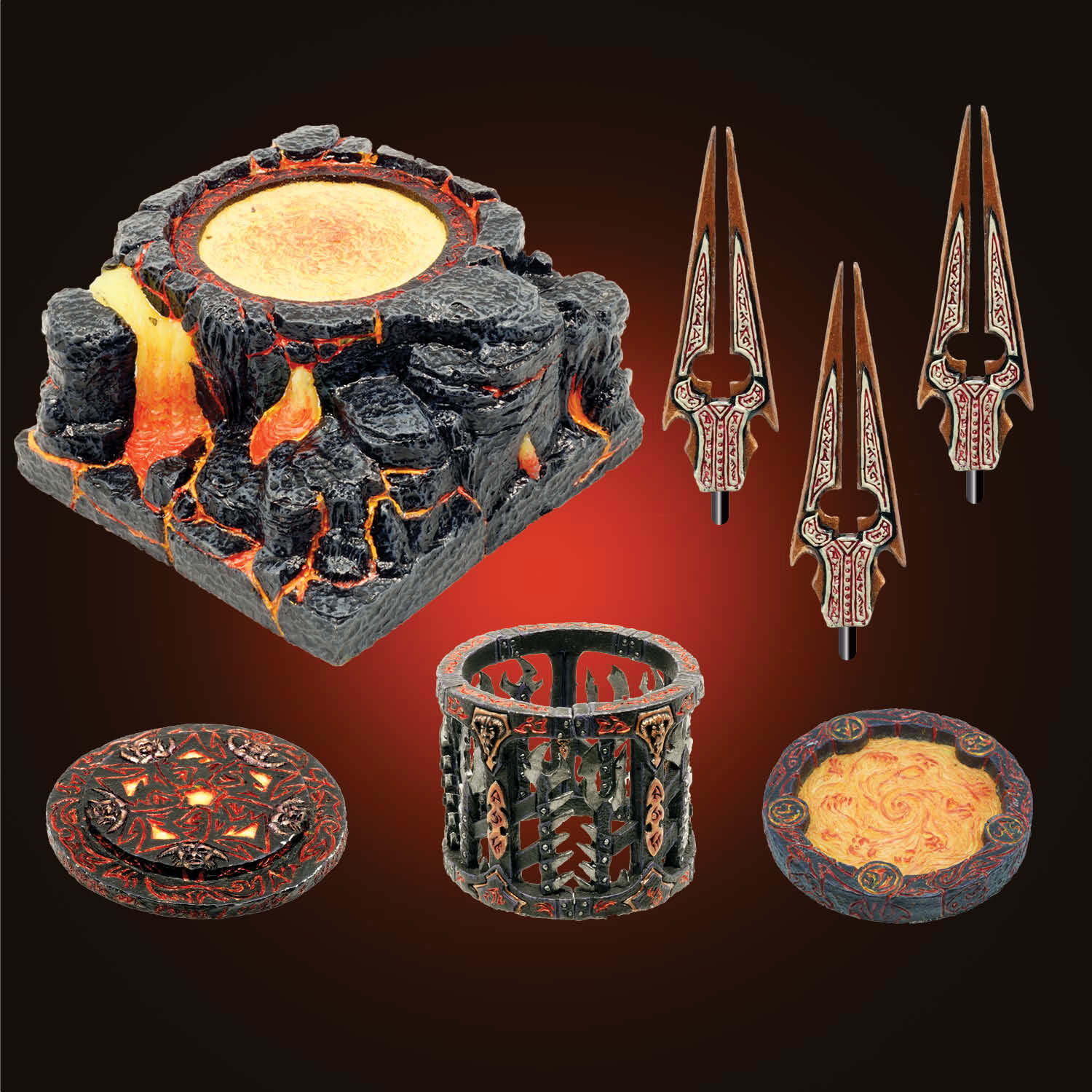 Pedestal of Pain Pack - Hellscape (Painted) – Dwarven Forge