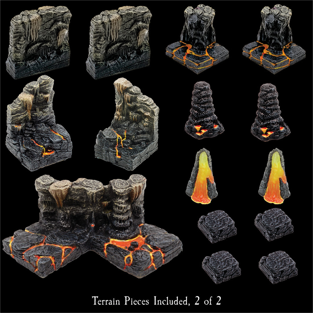 Dwarven Forge Advanced Core Hellscape-Hand-Painted Modular D&D Terrain