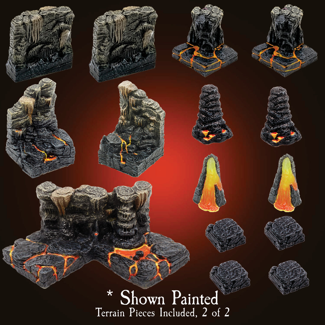 Dwarven Forge Advanced Core Hellscape - Unpainted Modular D&D Terrain