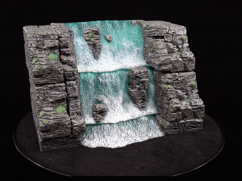 Majestic Waterfalls Deluxe (Painted)