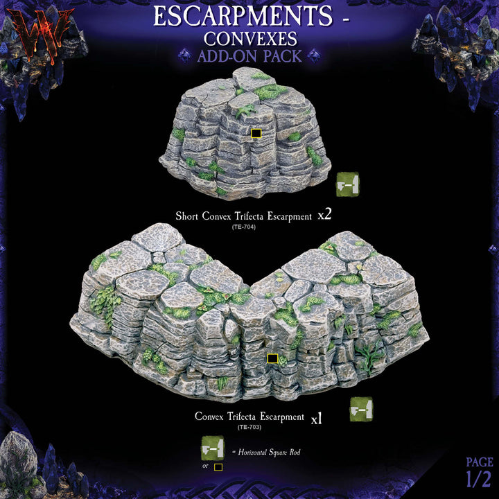 Escarpments - Convexes (Painted)