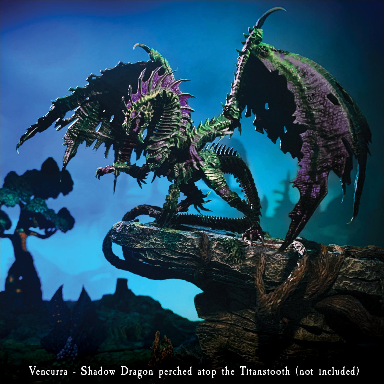 Vencurra, Shadow Dragon (Painted) – Dwarven Forge