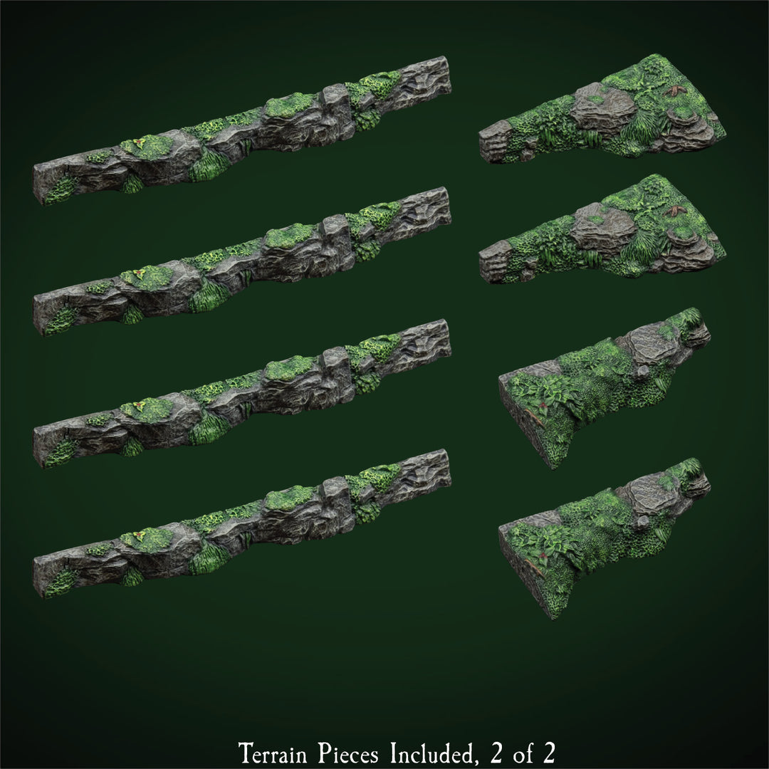 Forest Trifecta Ledges - Escarpment Megapack Companion Pack (Painted)