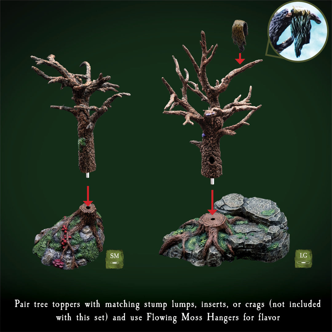 Dying Forest Tree Toppers (Painted)
