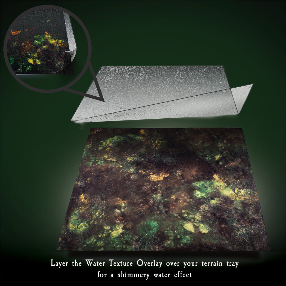 Terrain Tray Single 12" x 12": Swamp Water/Dismal Quagmire