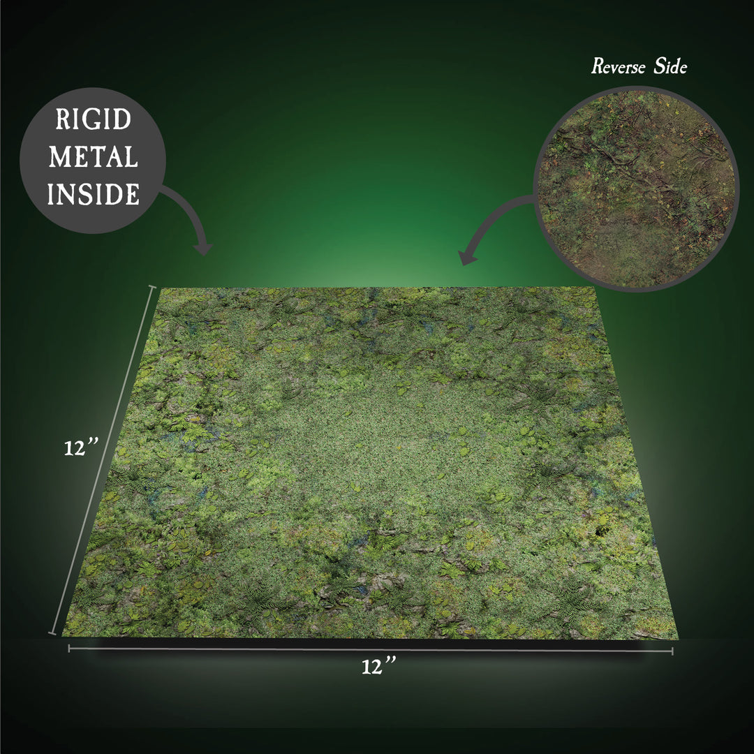 Terrain Tray Single 12" x 12": Mossy Forest/Forest Patchy Ground