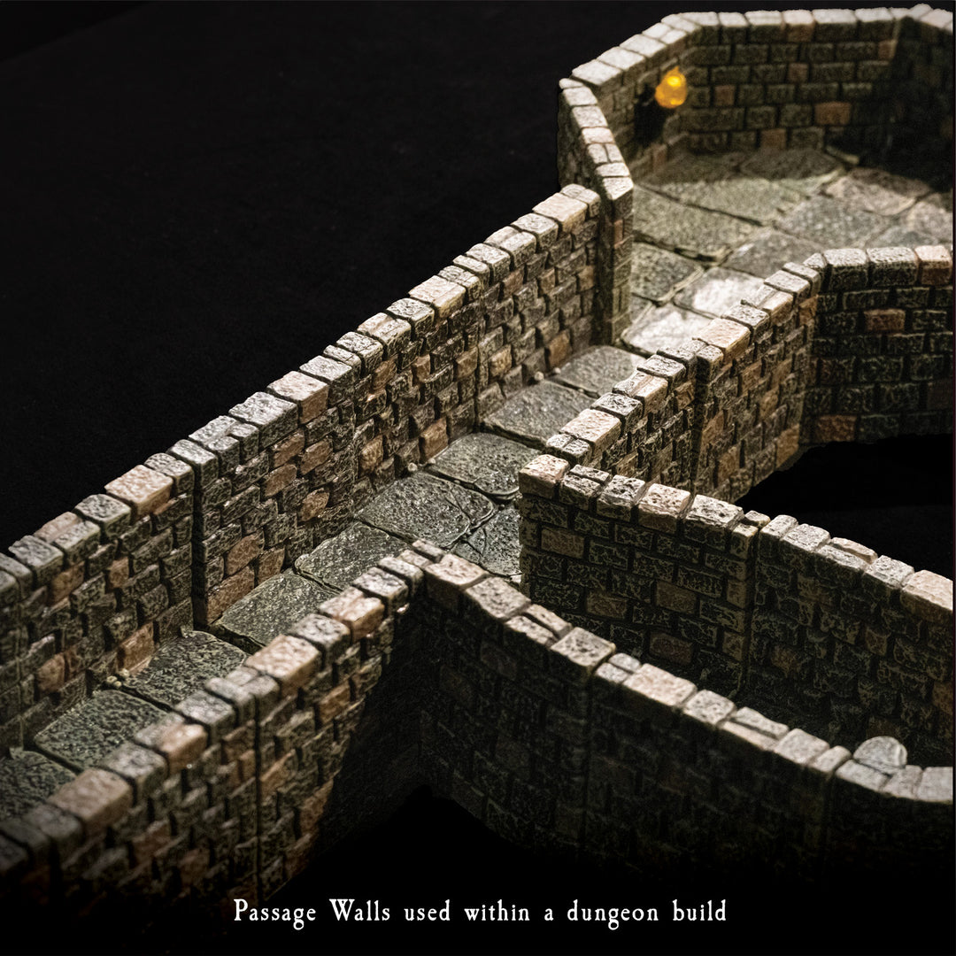 Dungeon Passage Pack #1/Flat Edge - Painted